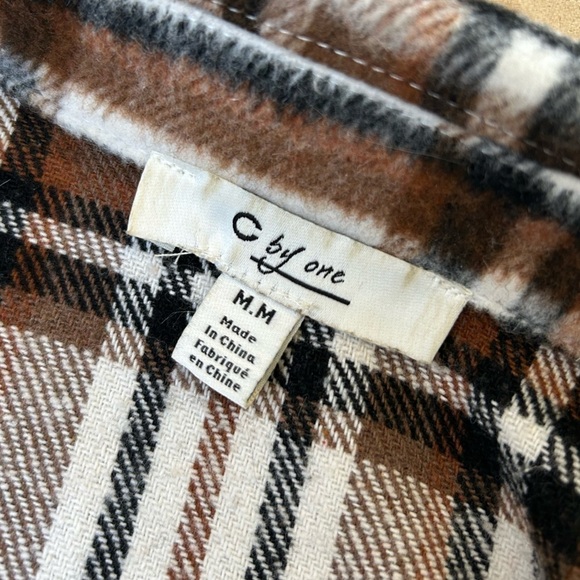 C By One Plaid Buttoned Vest - Picture 9 of 10